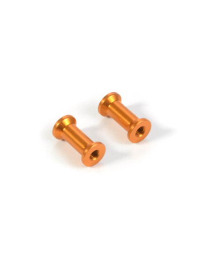 ALU REAR BRACE MOUNT 13MM - ORANGE (2) - 373073-O - XRAY