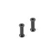Alu Rear Brace Mount 15.5mm - Black (2) - XRAY - 373078