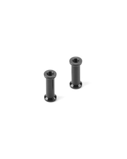 Alu Rear Brace Mount 15.5mm - Black (2) - XRAY - 373078