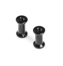 ALU REAR BRACE MOUNT 12MM - BLACK (2) - XRAY - 373077