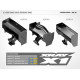 X1 COMPOSITE REAR WING - LIGHTWEIGHT & WIDE - BLACK - 373514-K - XRAY