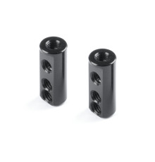 X12 Support de servos alu noir (2) - XRAY - 376263-L