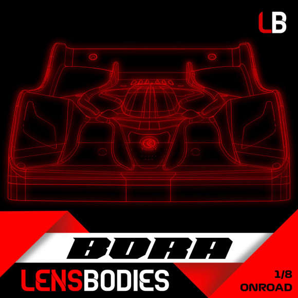Carrosserie Lens 1/8 Piste Bora Ultra Light - HOT RACE