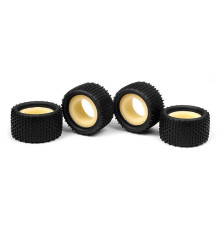 MICRO MONSTER TRUCK TIRE & INSERT - THRAX (4+4) - 389620 - XRAY