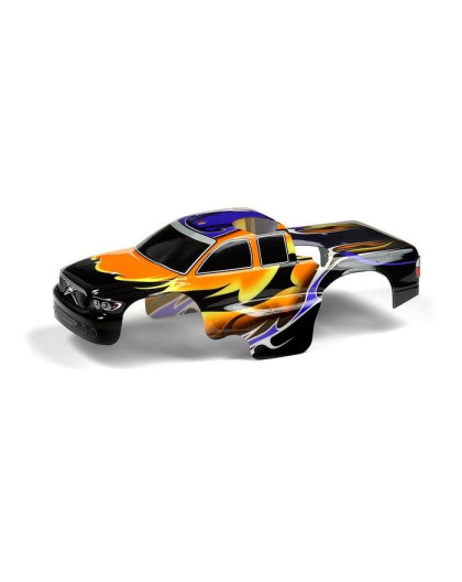 BODY 1/18 NITRO MT - PAINTED & TRIMMED - DRAGONFIRE - ORANGE - 389763