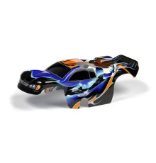 BODY 1/18 NITRO TRUCK - PAINTED & TRIMMED - DRAGONFIRE - BLUE - 38977
