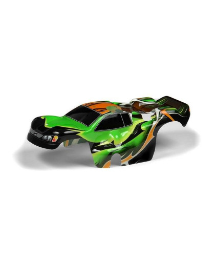 BODY 1/18 NITRO TRUCK - PAINTED & TRIMMED - DRAGONFIRE - GREEN - 3897