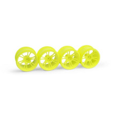 XRAY M18MT STARBURST WHEELS - YELLOW (4) - 389949 - XRAY