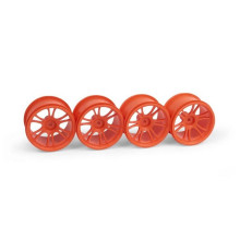 XRAY M18MT STARBURST WHEELS - ORANGE (4) - 389946 - XRAY