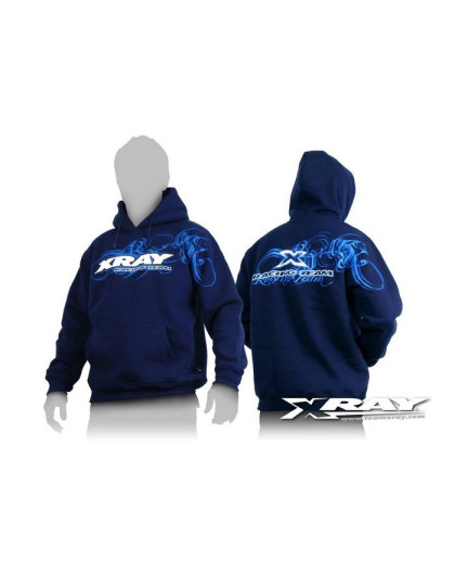 XRAY SWEATER HOODED - BLUE (XXL) - XRAY - 395500XXL
