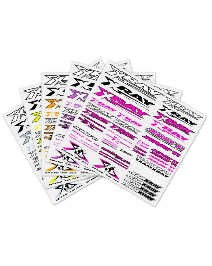 Autocollants carrosserie XRAY 5 couleurs - XRAY - 397320