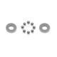 Roulements carbure axial 2.5x5.4x0.8 - XRAY - 930125