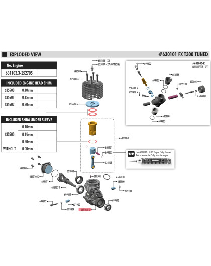 T300 CRANKCASE - BLACK - FX - 631103-K