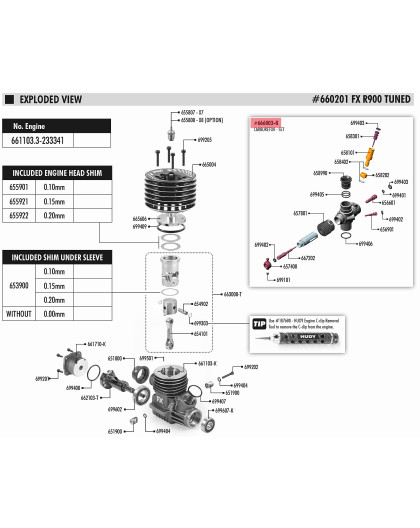 .21 ON-ROAD CARBURETOR - BLACK - SET - FX - 666003-K