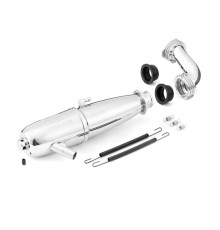 MUFFLER 3.5cc ON-ROAD - EFRA 2168 + MANIFOLD ON-ROAD - SHORT - FX - 6