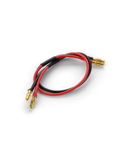 Câble 300mm avec fiches banane 4mm - HUDY - 104091