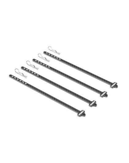 Carbon Tire Stick 1/10 On & Off-Road 5mm Hole (4) - HUDY - 105121
