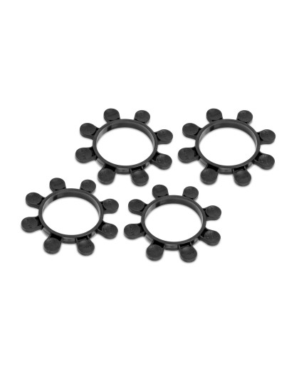 Elastique de collage TT 1/10 Octopus - Noir (4) - HUDY - 105252-K