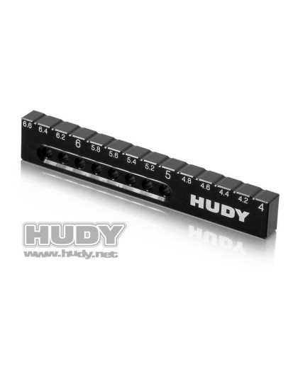 Cale réglage de droop 4.0 à 6.6mm - Touring 1/10 - HUDY - 107714