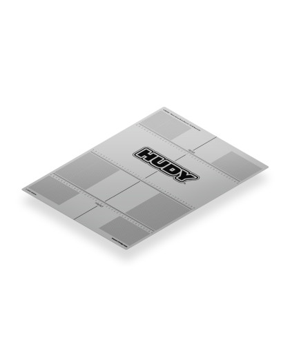 Plastic Set-Up Board 399X545mm - 1/8 Off-Road & Gt - HUDY - 108760
