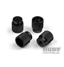 Alu Nut For 1/10 Touring Set-Up System (4) - HUDY - 109360