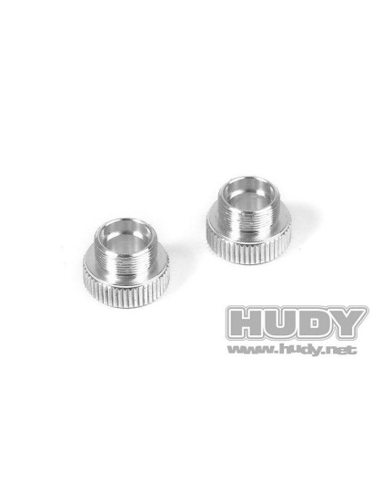 Alu 1/10 & 1/12 Set-Up Wheel Axle Adapter (2) - HUDY - 109425
