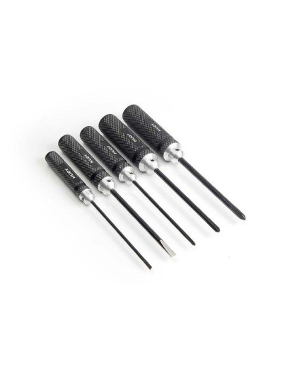 Screwdriver & Phillips Set - 5 Pcs. - HUDY - 190150
