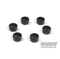 Cap For 22mm Handle - Black (6) - HUDY - 195062-K