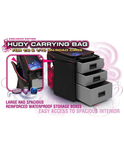 Hudy 1/10 & 1/8 Carrying Bag + Tool Bag - HUDY - 199120