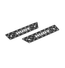 1/10 Touring Body Anti-Tuck Carbon Stiffener Rear (2) - HUDY - 209260