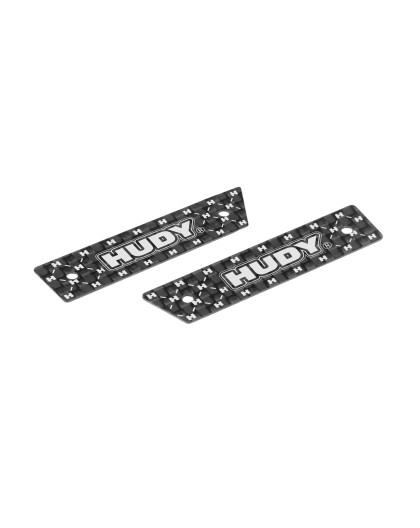 1/10 Touring Body Anti-Tuck Carbon Stiffener Rear (2) - HUDY - 209260