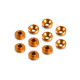 Alu Countersunk Servo Shim - Orange (10) - HUDY - 296509-O