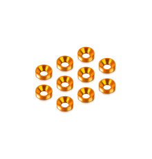 Alu Countersunk Shim - Orange (10) - HUDY - 296510-O