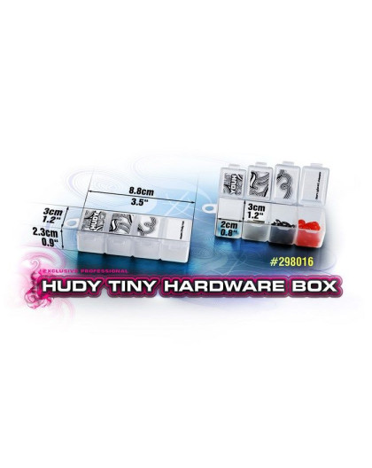 Hudy Tiny Hardware Box - 4-Compartments - HUDY - 298016