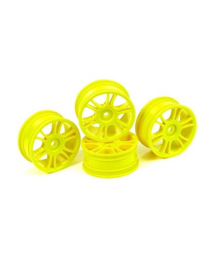 Hudy 24 mm Wheels Starburst - Yellow (4) - HUDY - 803009