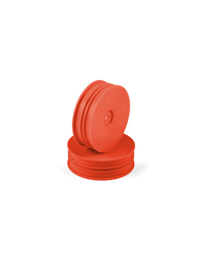 1/10 Off-Road Wheel - 2Wd Front Narrow –Orange (2) - HUDY - 803220-O