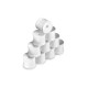 HUDY 1/10 OFF-ROAD WHEEL - STADIUM TRUCK – WHITE (10) - HUDY - 803251