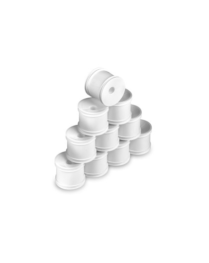 HUDY 1/10 OFF-ROAD WHEEL - STADIUM TRUCK – WHITE (10) - HUDY - 803251