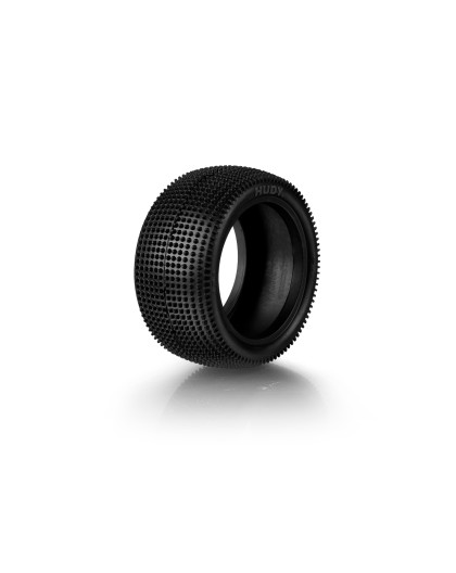 Pneus TT 1/10 arrière 2WD/4WD Carpet - 101 (2) - HUDY - 816101
