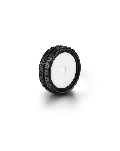 Pneus TT 1/10 AV 2WD collés - 101 (2) - HUDY - 852101