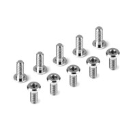 Titanium Low Head Screw Centering Dia M3X8 (10) - HUDY - 908308-T