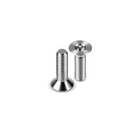 Hudy Titanium Flat Head Screw M3X20 (4) - HUDY - 903320-T