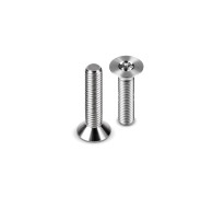Hudy Titanium Flat Head Screw M3X25 (4) - HUDY - 903325-T