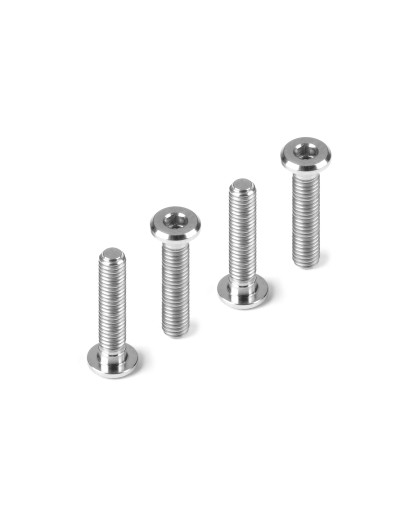 Titanium Low Head Screw Centering Dia M3X14 (4) - HUDY - 908314-T