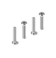Titanium Low Head Screw Centering Dia M3X18 (4) - HUDY - 908318-T