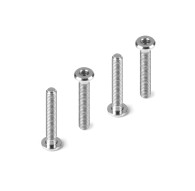 Titanium Low Head Screw Centering Dia M3X18 (4) - HUDY - 908318-T