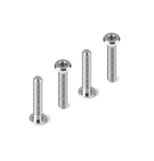Titanium Low Head Screw Centering Dia M3X16 (4) - HUDY - 908316-T