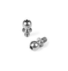 Titanium Ball Stud D 5.4 / L 4 / S 4.5 / 2mm Hex (2) - HUDY - 990014