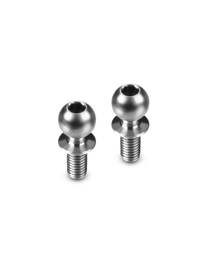 Titanium Ball Stud D 5.4 / L 6 / S 4.5 / 2mm Hex (2) - HUDY - 990016