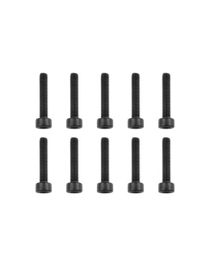TEAM CORALLY - STEEL SCREWS M3 X 16MM - HEX SOCKET HEAD - 10 - C-3000